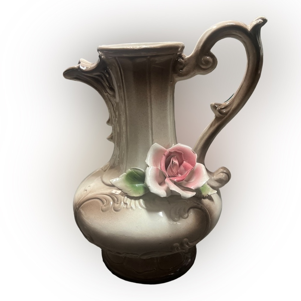 Vintage Capodimonte Porcelain Pitcher